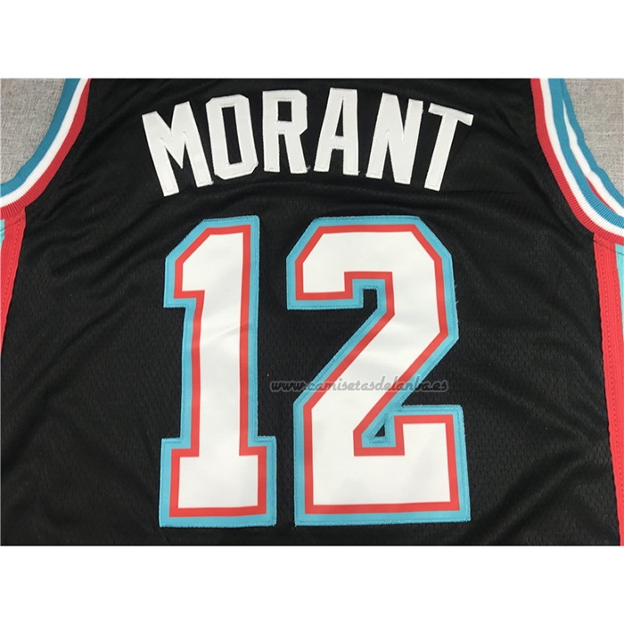 Camiseta Memphis Grizzlies Ja Morant NO 12 20th Classic Negro